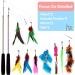 Bojafa Cat Toys for Indoor Cats Adult: Interactive Kitten Feather Wand Toys 15 Pcs Cat Teaser Toys - Buy Online on GoSupps.com
