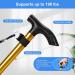 supregear Folding Walking Stick - Adjustable & Lightweight Portable Balancing Aid - Travel Cane for Elderly Men Women - Gold - Buy Online on GoSupps.com