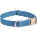 YUDOTE Ultra-Soft Dog Collar for Medium Dogs Natural Cotton Cord Sensitive Skin Friendly Blue-Grey M (1 Pack) | International Shipping Available - Buy Online on GoSupps.com