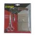 LIVINGO 4.5 Beard & Mustache Scissors for Men - Professional Stainless Steel Trimming Shears Kit with Mini Comb and Leather Case - Buy Online on GoSupps.com