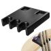 Pool Stick Holder, Portable 3 Holes Pool Cue Holder Against Table, Bar, Chair, Cue Stick Holder with Non-Slip Pad Holds 2 Cue Chalk Cubes, Billiard Cue Rest, Weighted Solid Wood Cue Stick Claw Rack