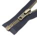 YaHoGa 8 25 Inch Antique Brass Separating Jacket Zipper Y-Teeth Metal Zipper Heavy Duty Metal Zippers for Jackets Sewing Coats Crafts (25 Anti-Brass)