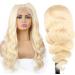40 Inch 613 Blonde Lace Front Wig - Real Hair Body Shaft HD Lace Frontal Pre-Plucked Transparent 250 Density for Women - #613 18 Inch 13x1 Lace Wig - Buy Online on GoSupps.com