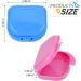 Denture Box Retainer Case Denture Storage Bath Box Denture Holder Box Cleaning Box Lightweight and Portable Cleaning Box with Filter (S Blue) S Blue - Buy Online on GoSupps.com