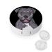 Junior Ethnic Bulldog Contact Lens Travel Kit Portable Cute Contact Box with Mirror for Daily Outdoor