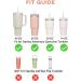 6 Pack Reusable Straws for Stanley Adventure Quencher Tumbler - Replacement Straw for 40 oz, 30 oz, 20 oz Cup - Plastic Straw for Stanley Accessories - Buy Online on GoSupps.com