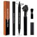LINGJIONG Mens Beard Fountain Pen SweatProof WaterResistant Durable Natural DoubleSided Beard Pen Waterproof Durable Facial Hair Fountain Pen Provides a Natural Look Black - Buy Online on GoSupps.com