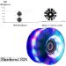 Luminous Green Roller Skate Wheels with Bearings for Double Row Skating | Indoor & Outdoor Use - Buy Online on GoSupps.com