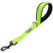 Vivaglory short dog leash short training line for medium -sized and large dogs short traffic leash for dogs 46 cm length 2.5 cm wide neon yellow 46 cm neon yellow