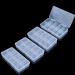 NailSlowee Nail Tip Box Organizer - 4pc Plastic Empty Acrylic Organizer Case for False Nails, Rhinestones, Glitter & Jewelry - Buy Online on GoSupps.com