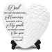 Memorial Gifts for Loss of Father - Sculptural Angel Wing Plaque w/ Sympathy Card - sympathy gifts for loss of dad, Bereavement Grief Condolence Funeral Remembrance Gifts - Celebration of Life Decor