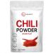 Red Chili Powder, 2.5 Pound, Spicy - 20,000 Heat Units, Chief Grade, No Salt and Garlic, Natural Chili Seasoning Mix for Stews, Salsa, Soups, Sauces, Meat Rubs, Enchiladas, Grill, and More