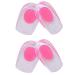 2 Pairs Gel Heel Cups Silicone Heel Cup Pads for Plantar Fasciitis Heel Spur & Achilles Pain Gel Heel Cups and Cushions Absorbing Support (Pink/Medium)