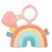 Itzy Ritzy Itzy Pal Plush Pal with Silicone Teether  0+ Months Macy The Rainbow 1 Teether