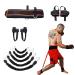 YNXing Boxing Resistance Bands 200 lbs Strength Training Set For Football Basketball Volleyball Taekwondo Muay Thai Fitness Black