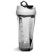 Helimix Vortex Blender Shaker Bottle 28oz | No Blending Ball or Whisk | USA Made | Portable Pre Workout Whey Protein Drink Shaker Cup | Mixes Cocktails Smoothies Shakes | Dishwasher Safe White