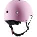 Lightweight Adjustable Skateboard Bike Helmet for Bicycle Skate Scooter - Matte Pink, Large (57-61 cm) - Adult, Youth & Kids Sizes - Buy Online on GoSupps.com