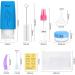 17-Piece Travel Bottle Set - 90ml Silicone BPA-Free for Lotions & Shampoos - Perfect for Camping & Short Trips - Buy Online on GoSupps.com