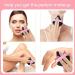 13 powder with black triangle pink finger powder puff set for everyday use makeup setting SHE103-13black - Buy Online on GoSupps.com