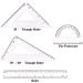 CFTfabMS 15Pcs Geometric Stencils Drawing Templates with Geometry Set - Circle, Curve, Shape Stencils with Case - Drafting Tools for Drawing Design School - Buy Online on GoSupps.com