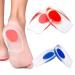 Gel Heel Cup Plantar Fasciitis Liner - Silicone Heel Cup Pads for Plantar Fasciitis  Heel Pain  Bone Spur Pain and Achilles Tendon Treatment and Shock Absorbing Support(Medium/Small)