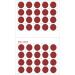 Vama fashions simple round velvet maroon bindi for ladies kumkum sindoor maroon plain bindis set for women (Large bindi 12mm)