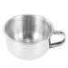 Anself Shaving Brush Bowl Stainless Steel Shaving Soap Bowl Shaving Bowls