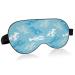 Sleep Mask Light Blocking Abstract Lobsters Silhouettes Eye Mask for Sleeping with Adjustable Strap Doodle Style Soft Lightweight Eye Cover Blindfold for Men Women Work Travel Naps