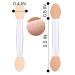 LLTGMV Eyeshadow Applicators - 50pcs Double Sided Short Sponge Eye Makeup Applicators (Clear) for Women & Girls - Buy Online on GoSupps.com