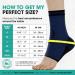 Modvel Ankle Brace Socks for Sprains - Compression Sleeve Support for Men & Women | Tendonitis Arthritis Sports Running - Blue/Black Large - Buy Online on GoSupps.com