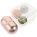 1 Set Volcanic Stone Ball Face Jade Globe Facial Massager Roller Facial Cooling Massage Tool Roller Jade Facial Roller Face Roller Volcanic Rock Pink Cosmetic 4.5x2.6cm Pink
