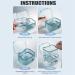 Denture Case Denture Cup for Soaking Dentures Denture Bath Box with Rinsing Basket Portable False Teeth Storage Containers Thorough Cleaning of Dentures Retainer Clear Braces (Blue-1) - Buy Online on GoSupps.com