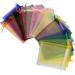 Bskifnn 50pcs Organza Bags 3.54''x4.33''(9x11cm) Satin Drawstring Organza Pouch Wedding Party Favor Gift Bag Jewelry Watch Bags 10-color - Buy Online on GoSupps.com