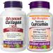 Webber Naturals Advanced Collagen with Natural Eggshell Membrane (NEM) & Turmeric Curcumin with Black Pepper High Absorption 8 000 mg of Raw Herb 60 Capsules Antioxidant Support Vegan