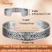 Vicmag Lymphatic Drainage Copper Bracelet for Men | 9X Ultra Strength Magnetic | 99.99% Pure Copper | Adjustable Size | Grey Celtic Knot 2 Design | Gift Box Included - Buy Online on GoSupps.com