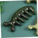Moluckfu Jade Massage Comb - Premium Handcrafted Jade Body Tool for Scalp & Relaxation | 11.50x1.50cm Green - Buy Online on GoSupps.com