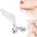 3D Facial Massager Body Slimming Roller Double-Sided Rolling Metal Ball Design Skin Care Massager with Gua Sha Function Ideal for Facial Care and Stress Relief - Buy Online on GoSupps.com