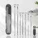 8 Pcs Professional Double-Headed Ear Wax Removal Kit - Stainless Steel Ear Cleaner with Cleaning Brush and Storage Box - Suitable for Kids & Adults - Silver - Buy Online on GoSupps.com