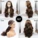 Buy 6# Dark Brown Lace Front Wig for Drag Queens & Women - High Temperature Synthetic Hair Natural Hairline 55.9 cm - Perfect for Parties & Weddings - Buy Online on GoSupps.com