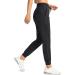 High-Waisted Women's Joggers with Zipper Pockets, Black, Medium - Buy Online on GoSupps.com
