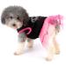 Ranphy Rhinestone Princess Dog Dress - Lace Tutu Vest Skirt for Small Dogs & Cats - Stylish Girl Clothes in Pink & Black - Buy Online on GoSupps.com
