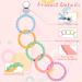 Ainiv Pearl Bite Ring Bracelets - Silicone Baby Dental Aid Toys 3+ Months | BPA-Free Sensory Molar Teething Accessories (5pcs) - Buy Online on GoSupps.com