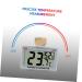 MipCase Multifunction Water Thermometer for Terrarium & Aquarium - Accurate Temperature Measurement Hygrometer ABS White 5.5x5x1.5cm - Buy Online on GoSupps.com