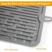 Ptlom Pet Placemat for Dogs and Cats - Prevent Food and Water Overflow - Medium and Small Pet Mat - Small Grey - Buy Online on GoSupps.com
