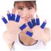 Yardwe 20pcs Flexible Nylon Finger Cots - Sports Finger Protectors for Athletes - Elastic Finger Sleeves 4.5X2.5CM Blue - International Shipping Available - Buy Online on GoSupps.com