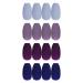 Laza 96pcs Colorful Fake Nails Ballet Coffin Ballerina Medium Matt Full Cover Long Matte Artificial Acrylic Nails for Daily Use - Grape Rum Ballet -Matte Rum