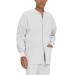 Landau Essentials Relaxed Fit 5-Pocket Snap-Front Scrub Jacket for Men 7551 Medium White Twill