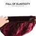 Quesuc Elegant Sleep Hat for Women - 2 Piece Silk Satin Cap with Wide Rubber Band | Sleep Hair Care Accessory (Red Wine) - Buy Online on GoSupps.com