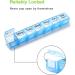 Large 28-Day Pill Organizer with Extra Large Compartments for Medication, Vitamins, and Supplements - Dust-Proof, Travel-Friendly Pill Case in Red, Green, Blue, Purple - Buy Online on GoSupps.com