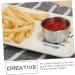 OUNONA 10 Pcs Steak Sauce Cups Seasoning Dishes BBQ Sauce Bowls Stainless Ramekins Dipping Sauce Cups Salsa Bowls Ramekin Cups Indoor BBQ Household Products Salad Dressing Stainless Steel 5.5X5.5CMx5pcs Silverx5pcs - Buy Online on GoSupps.com